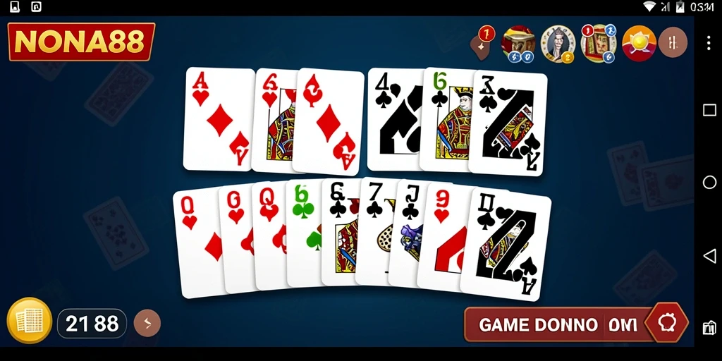 Screenshot NONA88 menampilkan gameplay seru Domino yang penuh aksi.