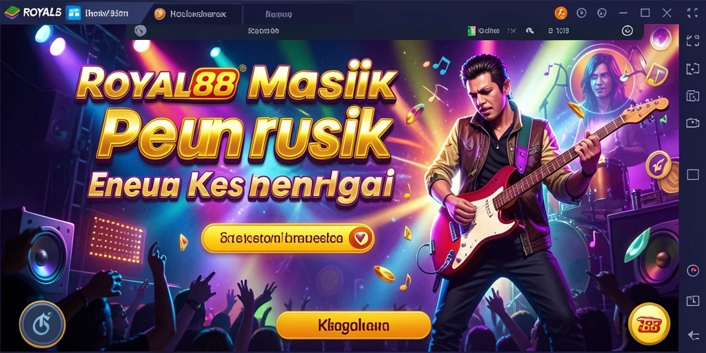 Tampilan gameplay menarik dari ROYAL88 dengan berbagai musik.