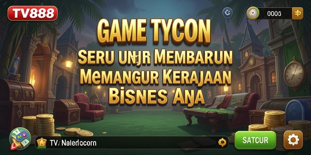 Tampilan gameplay TV888 yang menarik dengan elemen Tycoon.